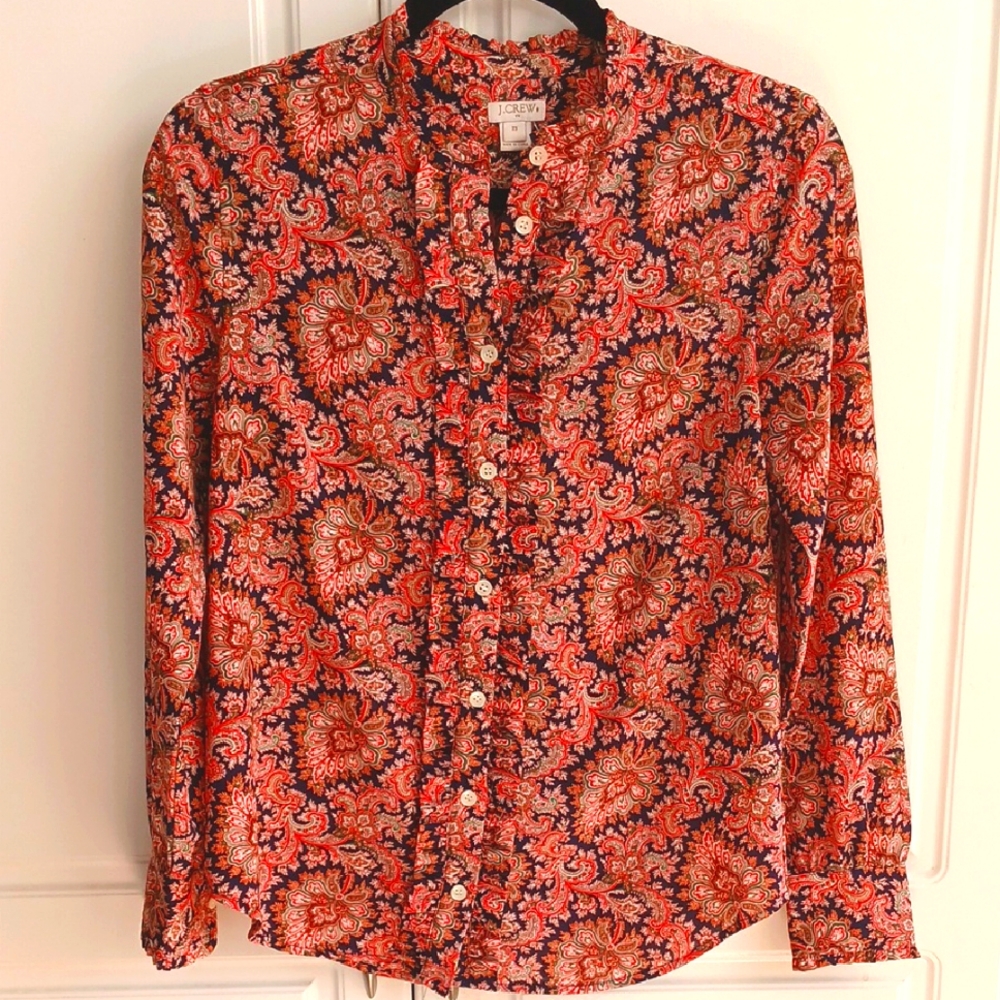 J.Crew Button down Long Sleeve Blouse